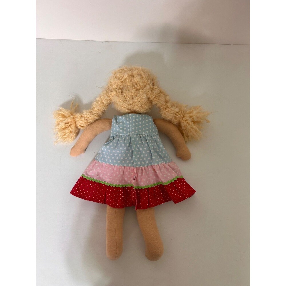 Kathe Kruse Germany Waldorf Doll Tolipar Sheep Stuffing Mohair Blonde Hair 15in - Picture 11 of 11